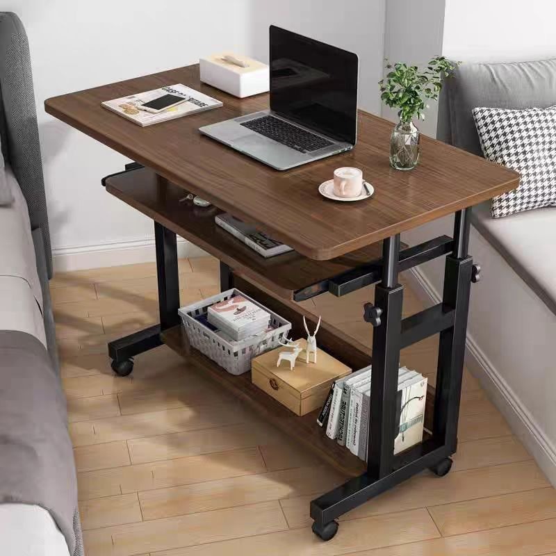 Desk Setup Minimalist - Mobiler kleiner Tisch, Nachttisch, Schlafzimmer, Haushaltstisch,