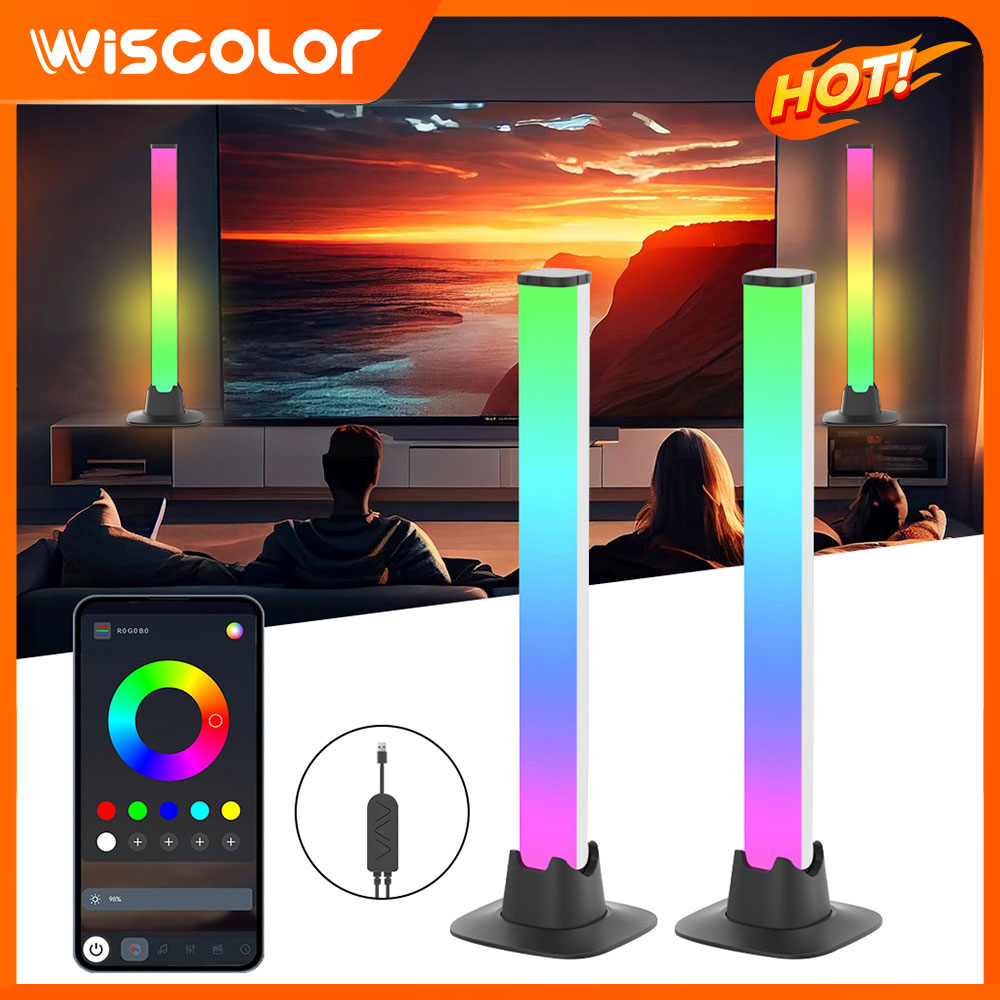 Desk Setup With Tv - TV-Hintergrundbeleuchtung Smart RGB LED-Lichtleiste Setup Ambiente