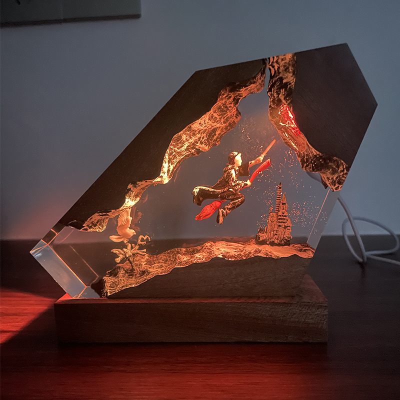 Holz-Harz-Epoxid-Lampe Zaubere – Desk Setup Lamp Bewertung und Preis