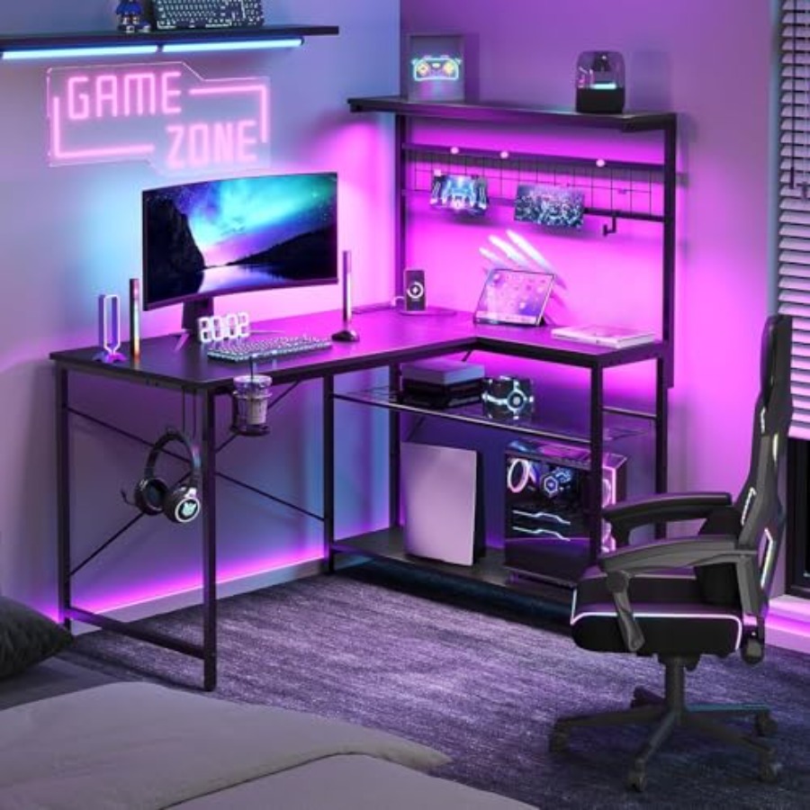 42 L Gaming-Schreibtisch mit S – Desk Setup L Shaped Bewertung und Preis