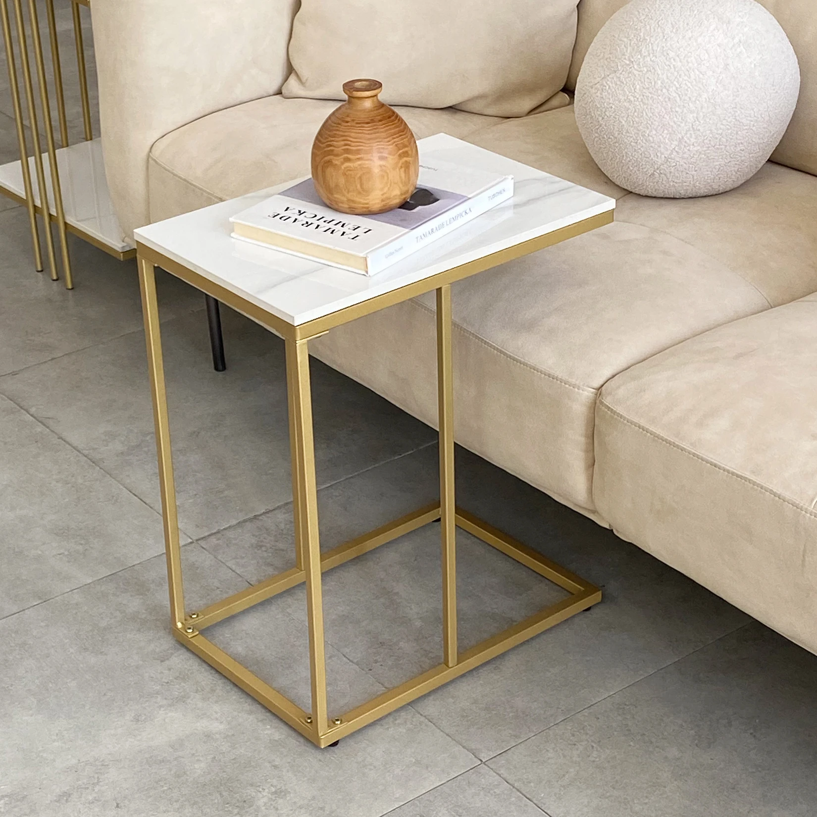 Marmor-Beistelltisch, C-förmig – Desk Setup Minimalist Bewertung und Preis